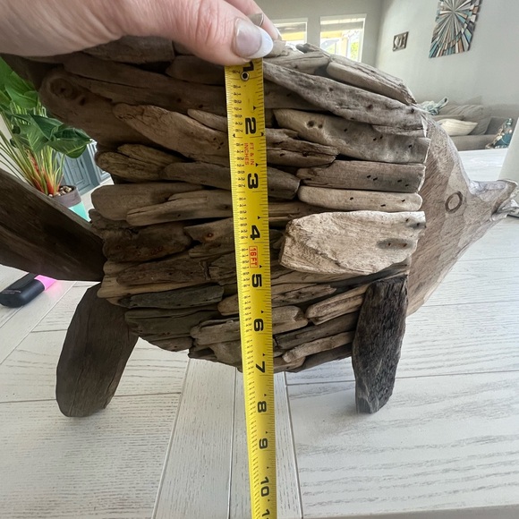 Rustic Large Driftwood Fish Sculpture - Picture 4 of 5